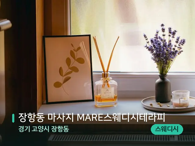 경기 고양시 장항동 장항동 마사지 MARE스웨디시테라피 — 아로마 오일을 쓰는 관리 장면