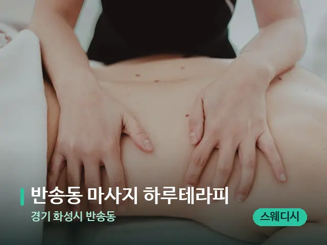 경기 화성시 반송동 반송동 마사지 하루테라피 — 마사지 관리를 받는 장면