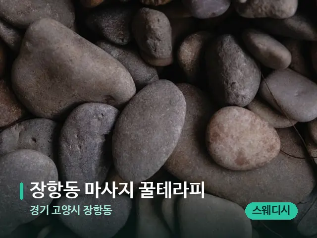 경기 고양시 장항동 장항동 마사지 꿀테라피 — 핫스톤을 올린 관리 장면