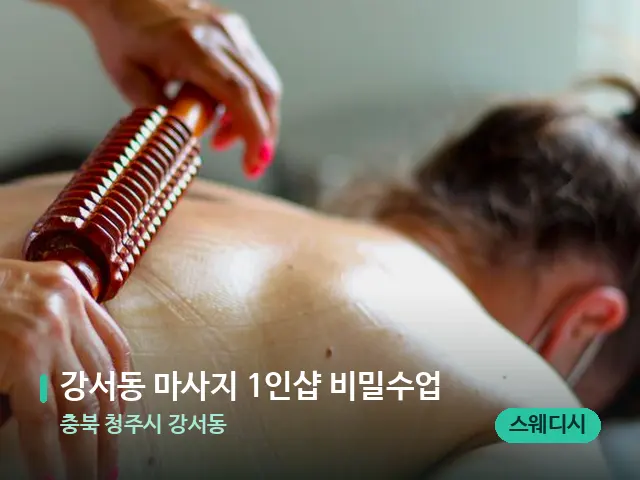 충북 청주시 강서동 강서동 마사지 1인샵 비밀수업 — 마사지 관리를 받는 장면