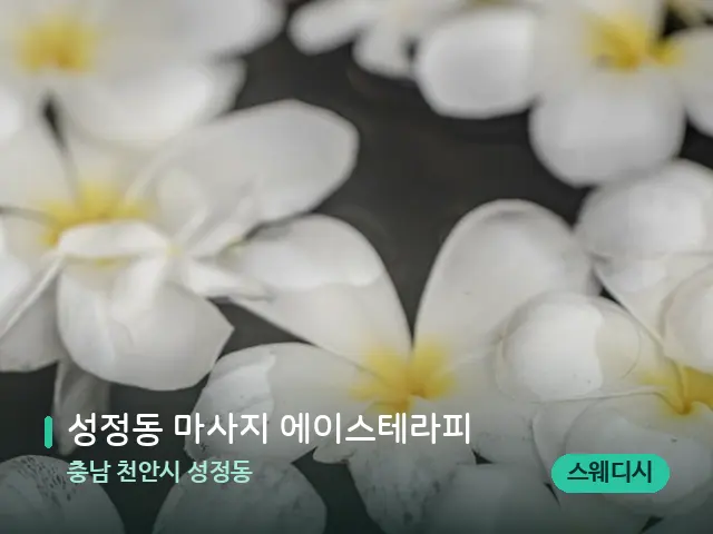 충남 천안시 성정동 성정동 마사지 에이스테라피 — 아로마 오일을 쓰는 관리 장면