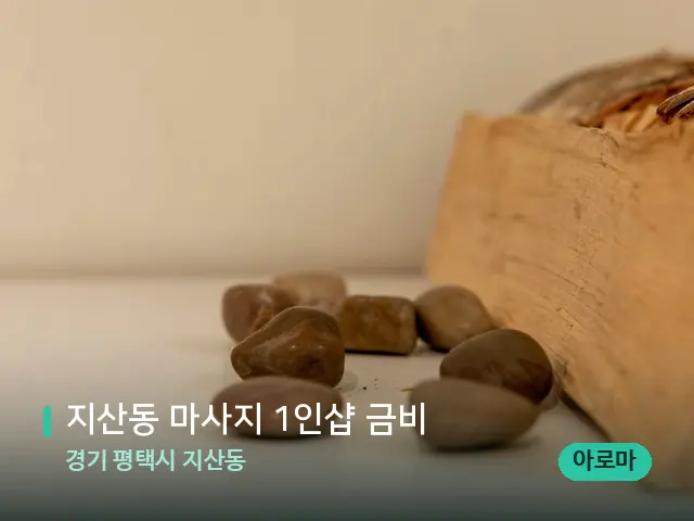 경기 평택시 지산동 지산동 마사지 1인샵 금비 — 핫스톤을 올린 관리 장면