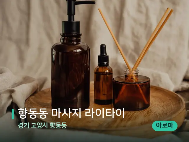경기 고양시 향동동 향동동 마사지 라이타이 — 마사지 오일과 도구