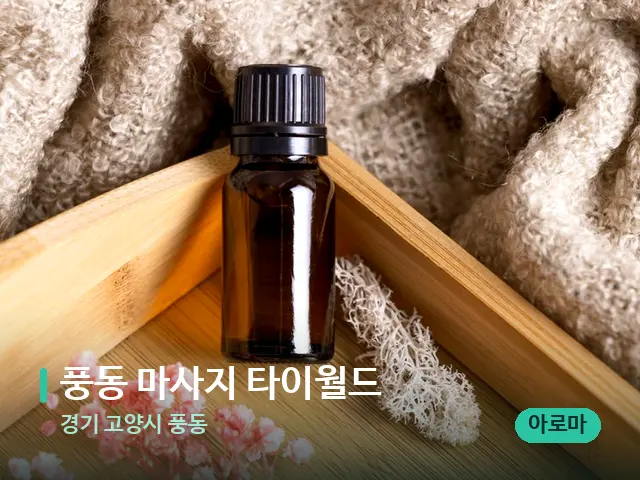 경기 고양시 풍동 풍동 마사지 타이월드 — 마사지 오일과 도구