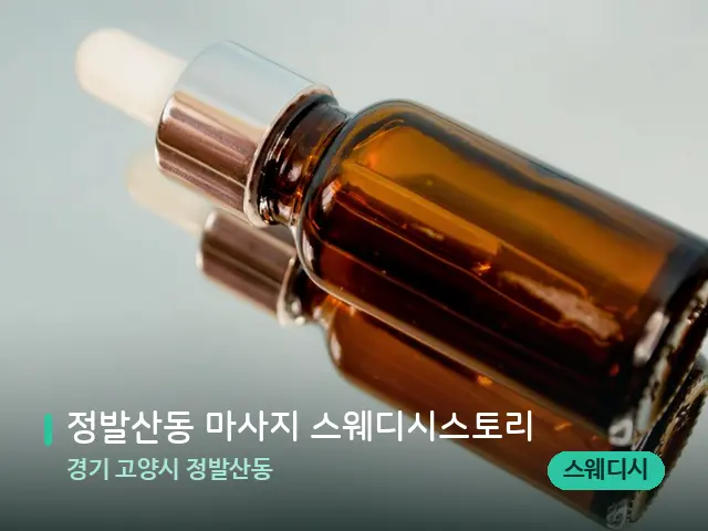 경기 고양시 정발산동 정발산동 마사지 스웨디시스토리 — 마사지 오일과 도구