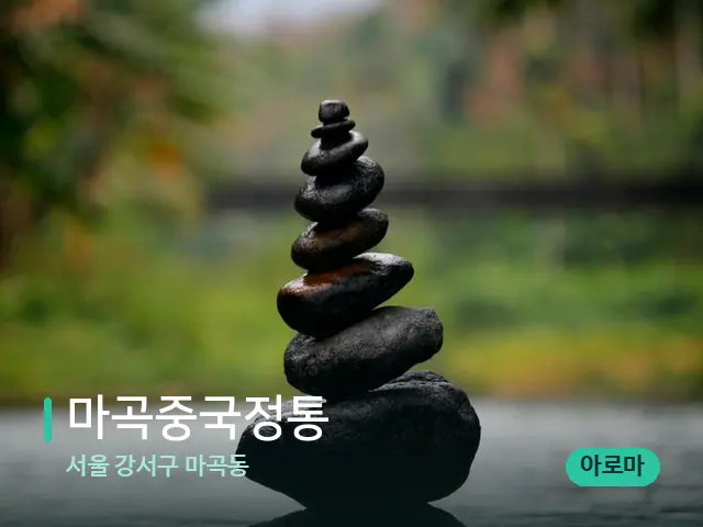 서울 강서구 마곡동 마곡중국정통 — 핫스톤을 올린 관리 장면