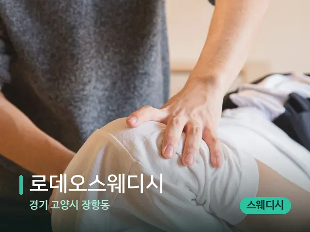 경기 고양시 장항동 로데오스웨디시 — 마사지 관리를 받는 장면