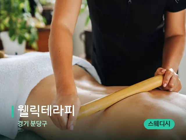경기 분당구 웰릭테라피 — 마사지 관리를 받는 장면