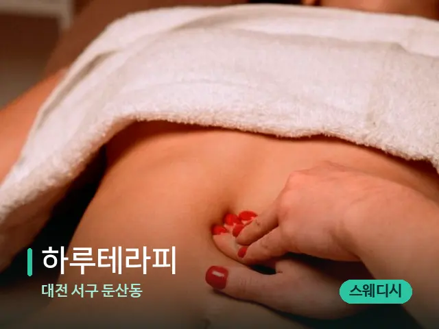 대전 서구 둔산동 하루테라피 — 스웨디시 오일 마사지 장면