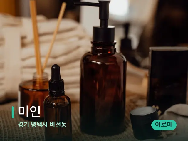경기 평택시 비전동 미인 — 마사지 오일과 도구