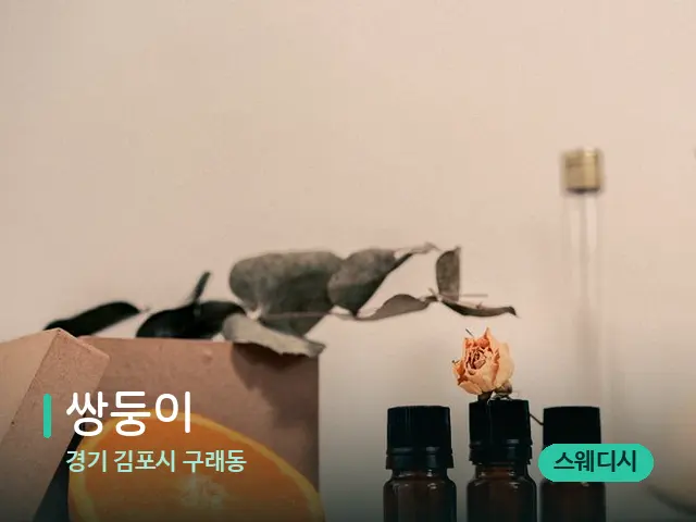경기 김포시 구래동 쌍둥이 — 아로마 오일을 쓰는 관리 장면