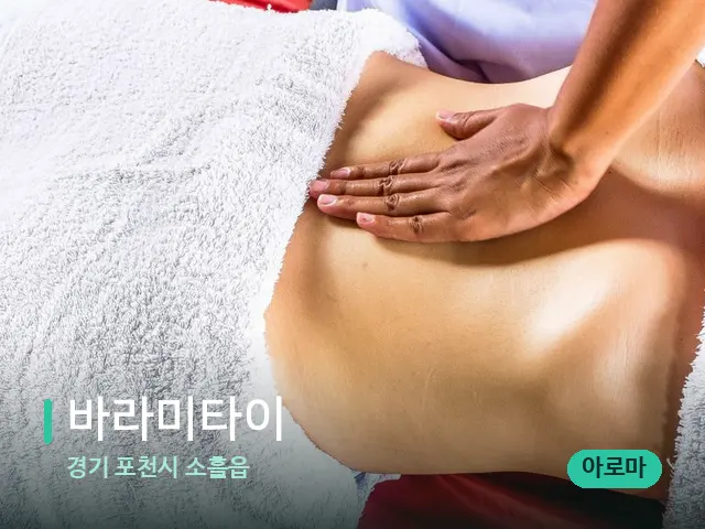 경기 포천시 소흘읍 바라미타이 — 마사지 관리를 받는 장면