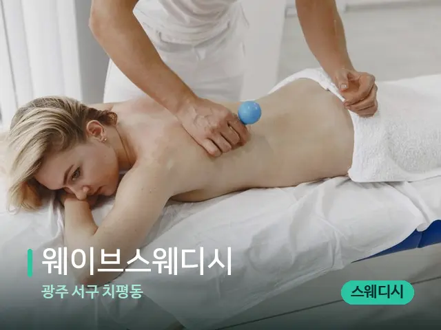 광주 서구 치평동 웨이브스웨디시 — 마사지 관리를 받는 장면