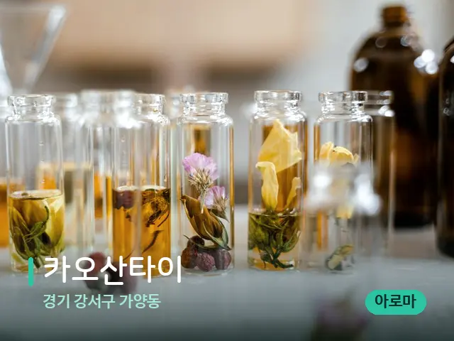 경기 강서구 가양동 카오산타이 — 마사지 오일과 도구