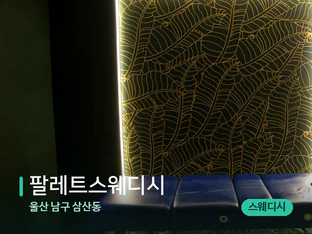 울산 남구 삼산동 팔레트스웨디시 — 스파 관리실 내부
