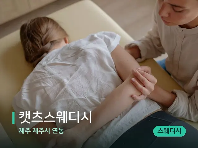 제주 제주시 연동 캣츠스웨디시 — 마사지 관리를 받는 장면