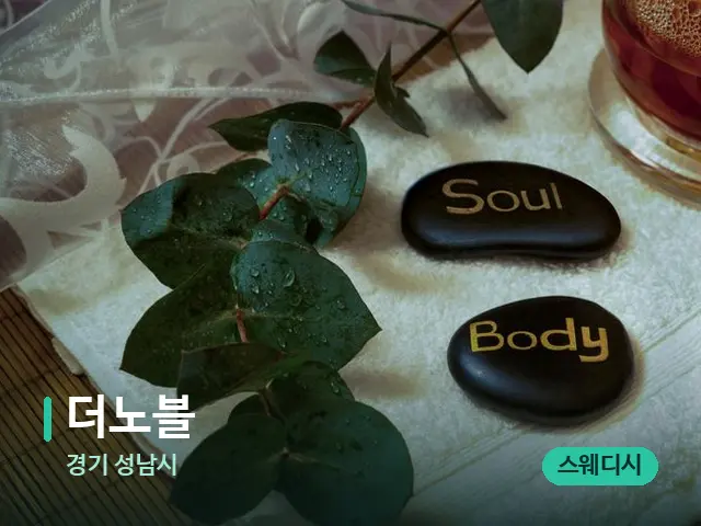 경기 성남시 더노블 — 아로마 오일을 쓰는 관리 장면