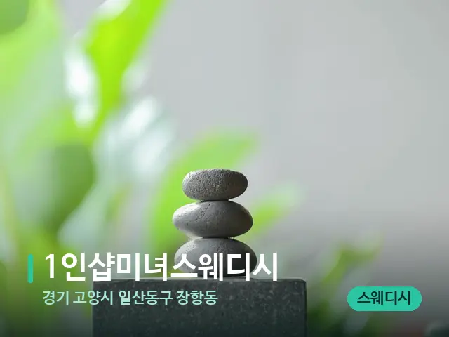 경기 고양시 일산동구 장항동 1인샵미녀스웨디시 — 웰니스 스파 공간