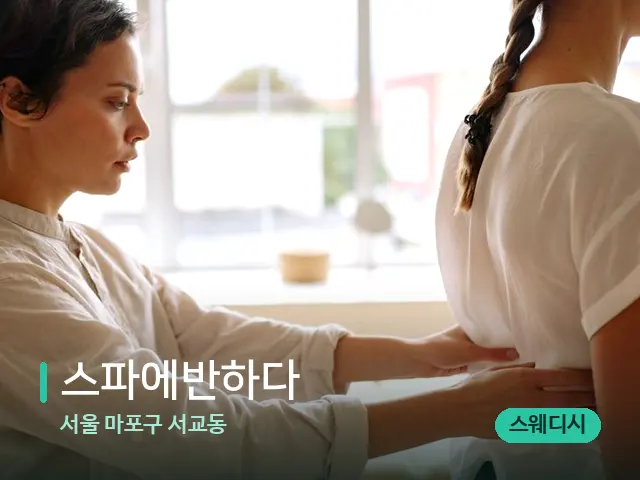 서울 마포구 서교동 스파에반하다 — 등·허리 관리 장면
