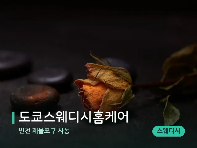 인천 제물포구 사동 도쿄스웨디시홈케어 — 핫스톤을 올린 관리 장면