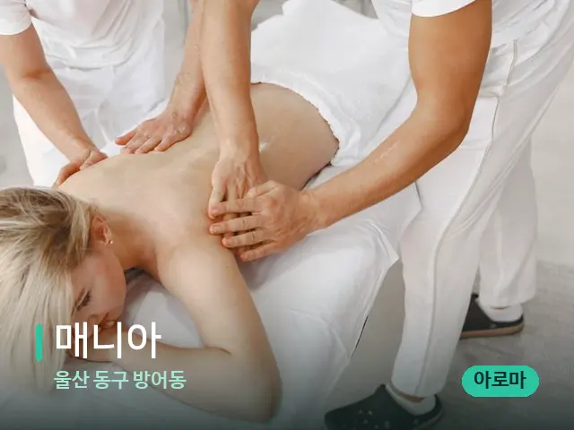 울산 동구 방어동 매니아 — 마사지 관리를 받는 장면