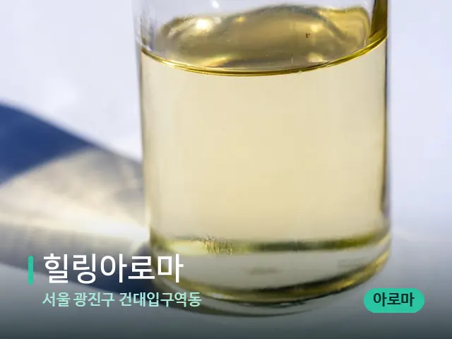 서울 광진구 건대입구역동 힐링아로마 — 마사지 오일과 도구