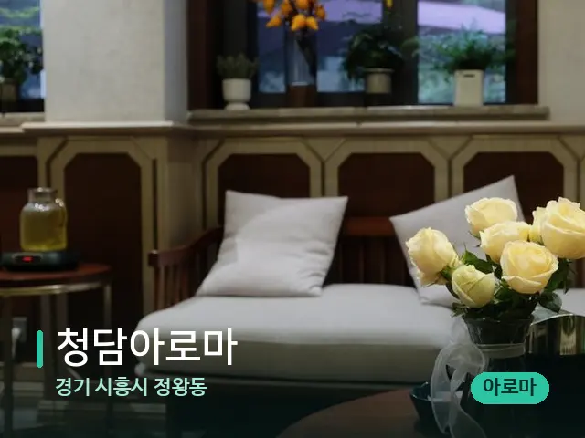 경기 시흥시 정왕동 청담아로마 — 아로마 오일을 쓰는 관리 장면
