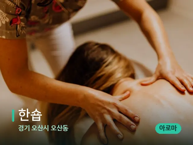 경기 오산시 오산동 한숍 — 마사지 관리를 받는 장면