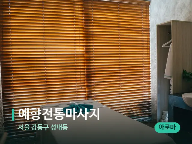 서울 강동구 성내동 예향전통마사지 — 스파 마사지 베드