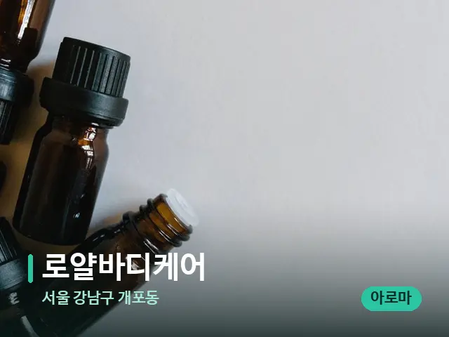 서울 강남구 개포동 로얄바디케어 — 핫스톤을 올린 관리 장면