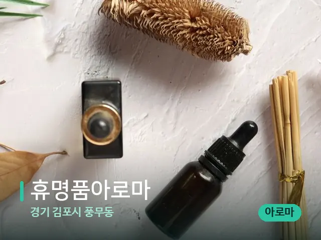 경기 김포시 풍무동 휴명품아로마 — 아로마 오일을 쓰는 관리 장면