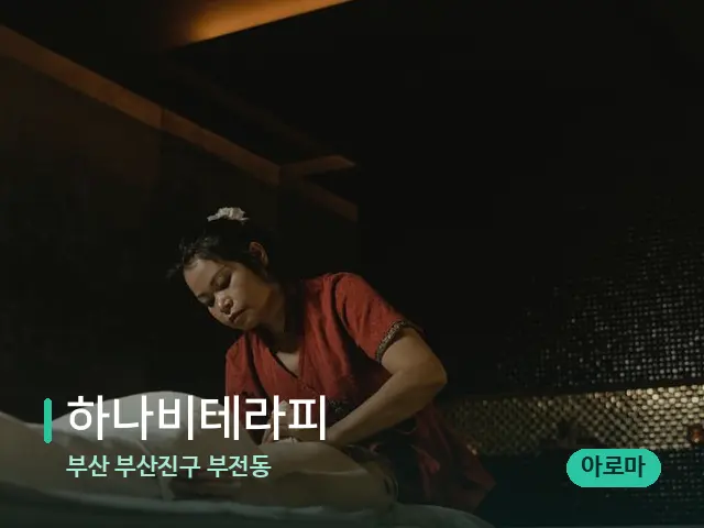 부산 부산진구 부전동 하나비테라피 — 스파 마사지 베드