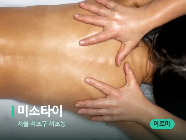 서울 서초구 서초동 미소타이 — 마사지 관리를 받는 장면
