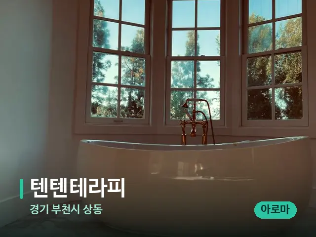 경기 부천시 상동 텐텐테라피 — 휴식 분위기의 스파 공간