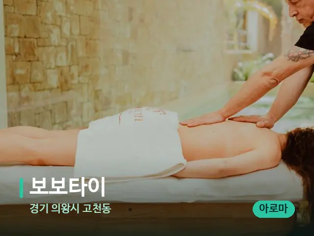 경기 의왕시 고천동 보보타이 — 마사지 관리를 받는 장면