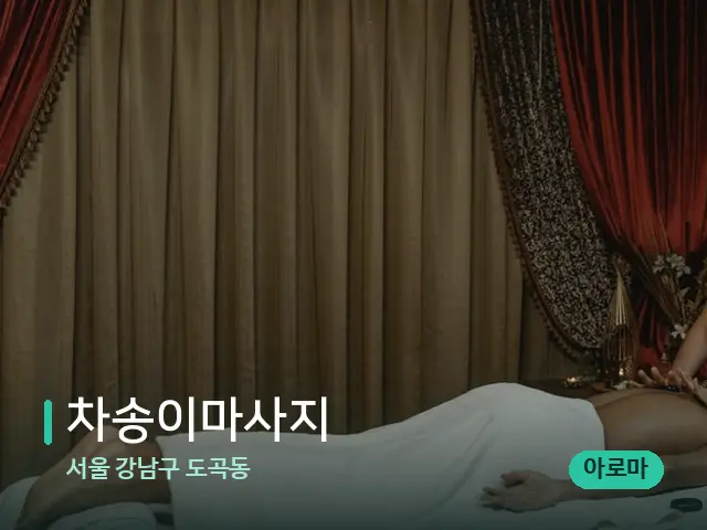 서울 강남구 도곡동 차송이마사지 — 마사지 오일과 도구