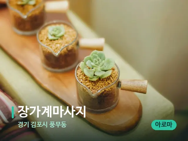 경기 김포시 풍무동 장가계마사지 — 아로마 오일을 쓰는 관리 장면