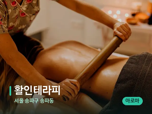 서울 송파구 송파동 활인테라피 — 스파 마사지 베드