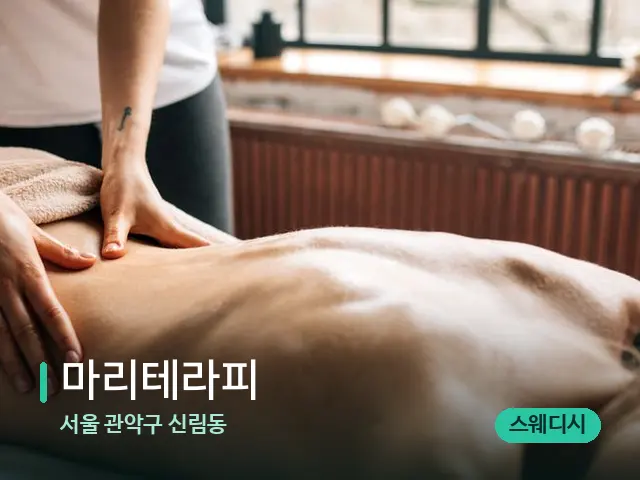 서울 관악구 신림동 마리테라피 — 마사지 관리를 받는 장면