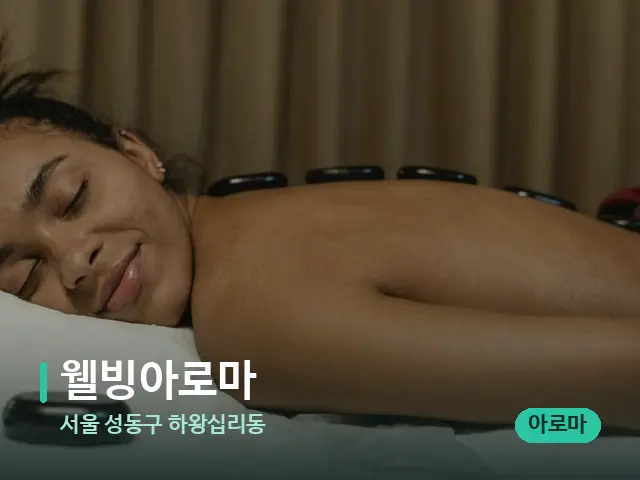 서울 성동구 하왕십리동 웰빙아로마 — 스파 마사지 베드