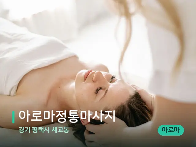 경기 평택시 세교동 아로마정통마사지 — 마사지 관리를 받는 장면
