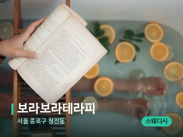 서울 종로구 청진동 보라보라테라피 — 휴식 분위기의 스파 공간