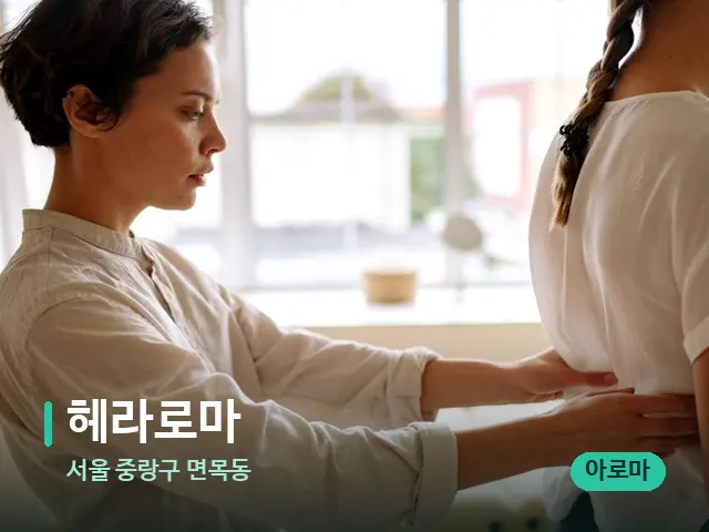 서울 중랑구 면목동 헤라로마 — 등·허리 관리 장면