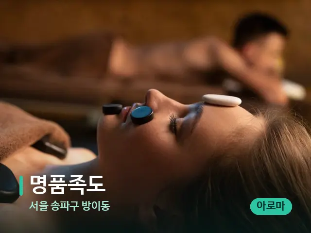서울 송파구 방이동 명품족도 — 스파 마사지 베드