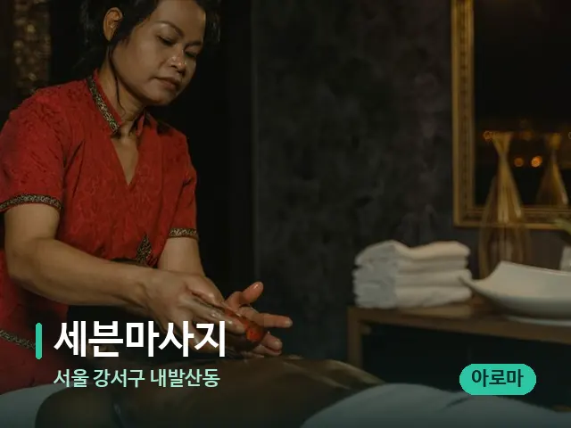 서울 강서구 내발산동 세븐마사지 — 스파 마사지 베드
