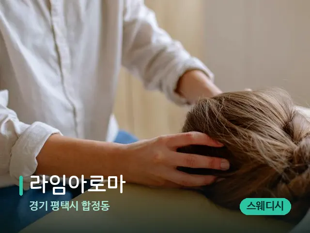경기 평택시 합정동 라임아로마 — 마사지 관리를 받는 장면