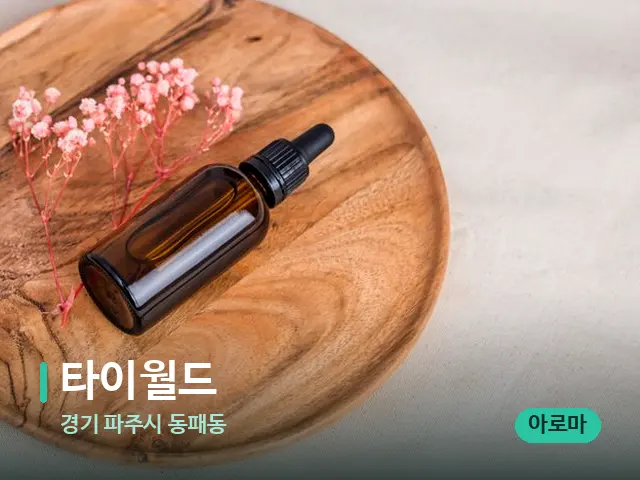 경기 파주시 동패동 타이월드 — 아로마 오일을 쓰는 관리 장면