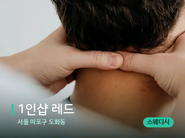 서울 마포구 도화동 1인샵 레드 — 마사지 관리를 받는 장면
