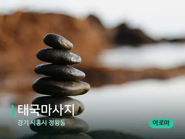 경기 시흥시 정왕동 태국마사지 — 핫스톤을 올린 관리 장면