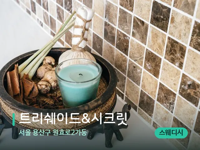서울 용산구 원효로2가동 트리쉐이드&시크릿 — 마사지 관리를 받는 장면